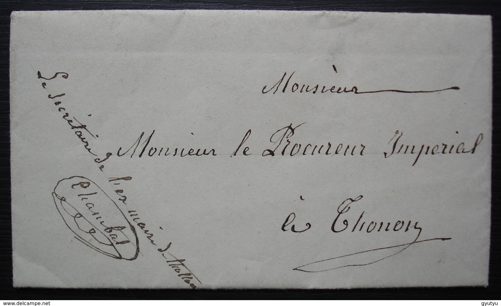 Thollon Les Mémises (Haute Savoie) Lettre Pour Le Procureur Impérial, Enquête Sur Le Nouveau Maire (Sache) - 1849-1876: Période Classique