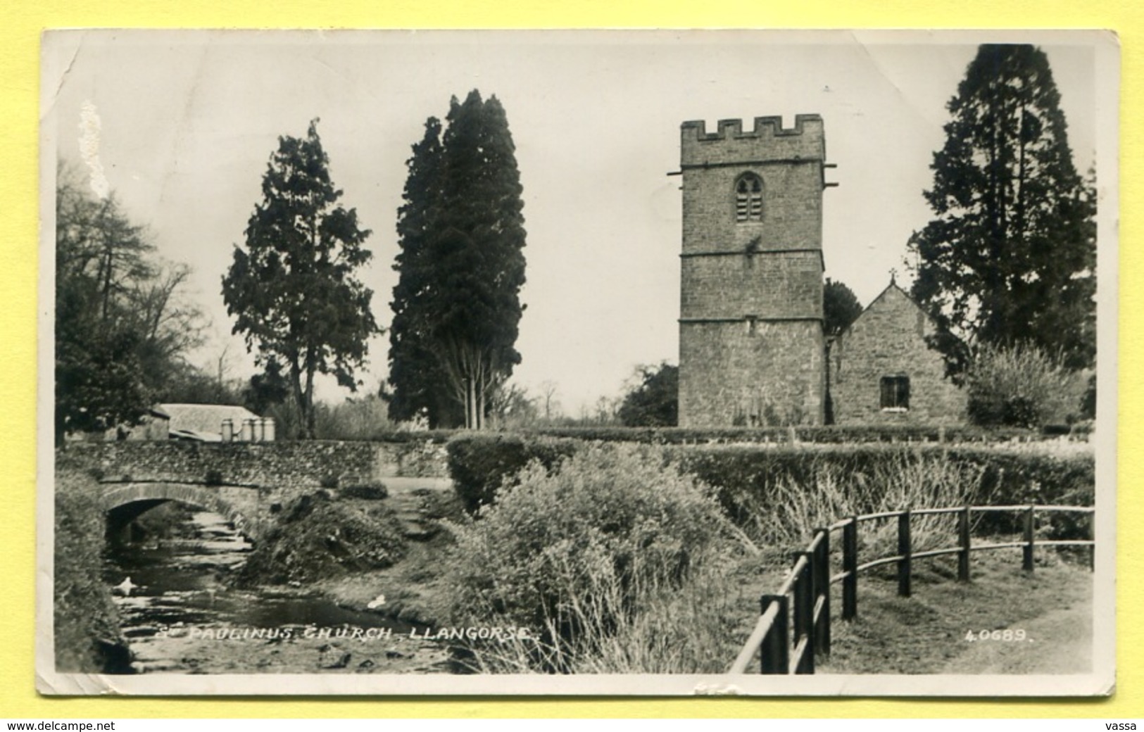 LLANGORSE - Paolinus Church - Brecon Postmark On  Nice Stamp  1953. - Breconshire