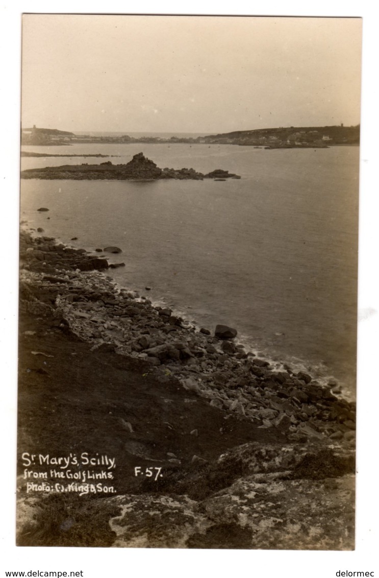 Post Card Photo Photography C.J. King St Mary Isles Of Scilly From Golf Links F 57 - Scilly Isles