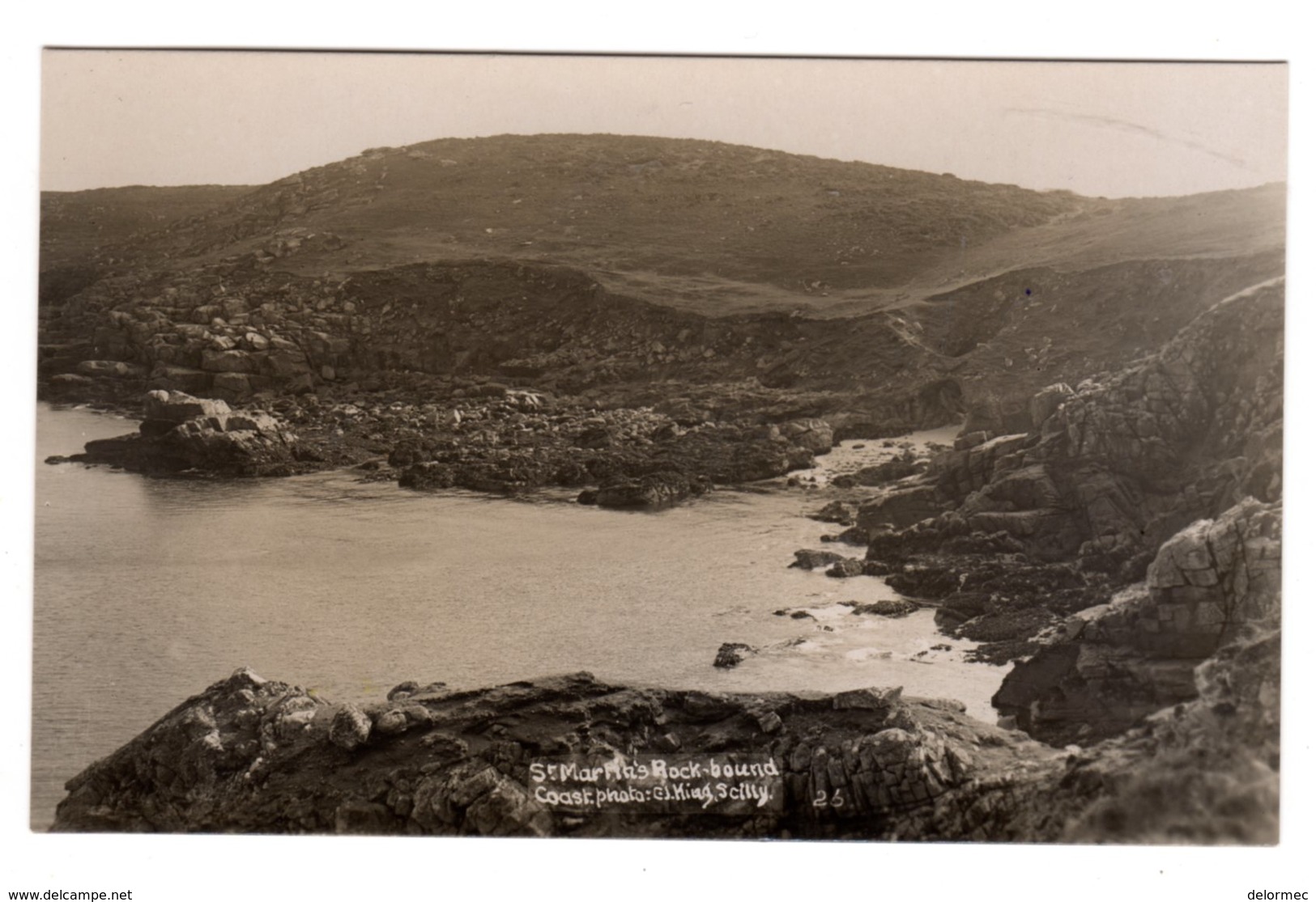 Post Card Photo Photography C.J. King St Mary Isles Of Scilly Rock Bound  F 25 - Scilly Isles