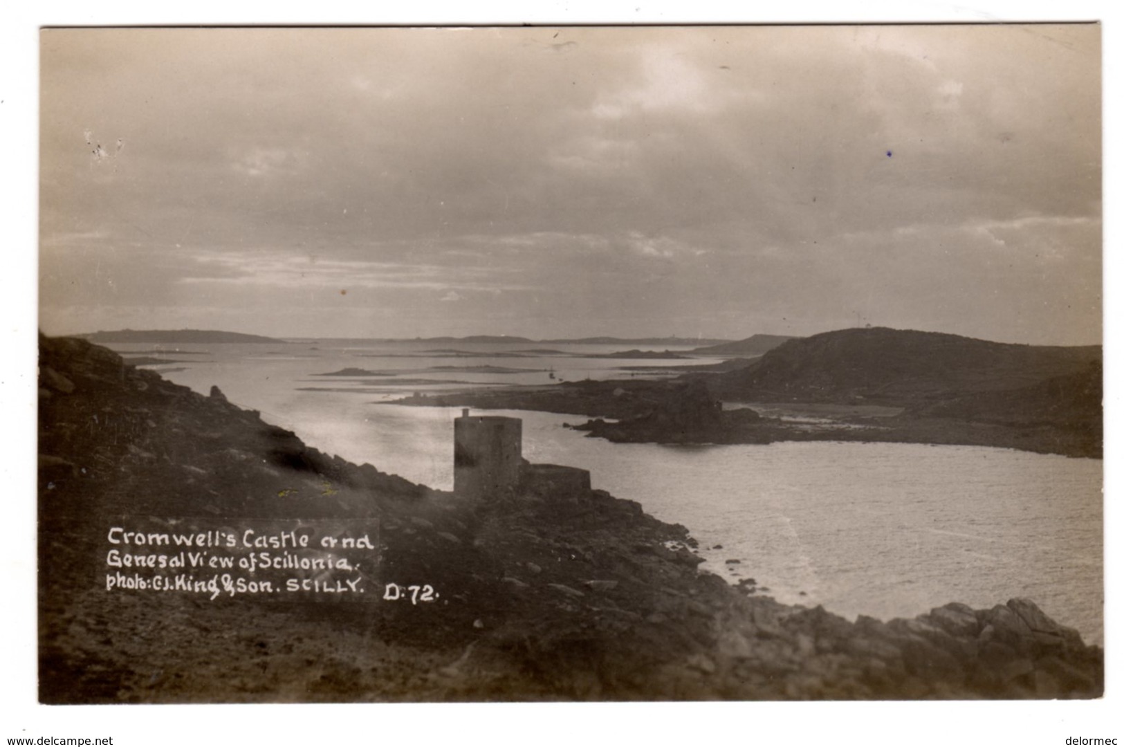 Post Card Photo Photography C.J. King St Mary Isles Of Scilly Cromwell's Castle General View Of Scillonia D 72 - Scilly Isles