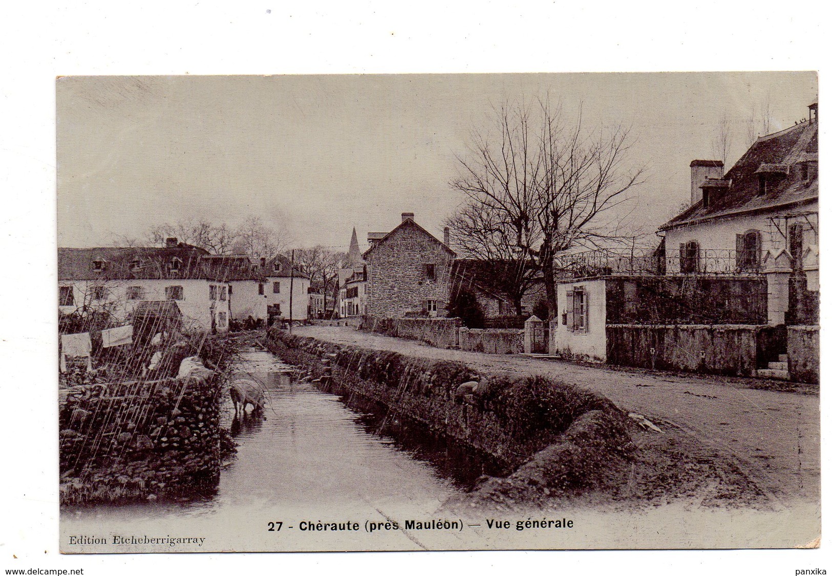 Cheraute. (prés Mauleon) . Cachet Ambulant Mauleon A Aramits. - Mauleon Licharre