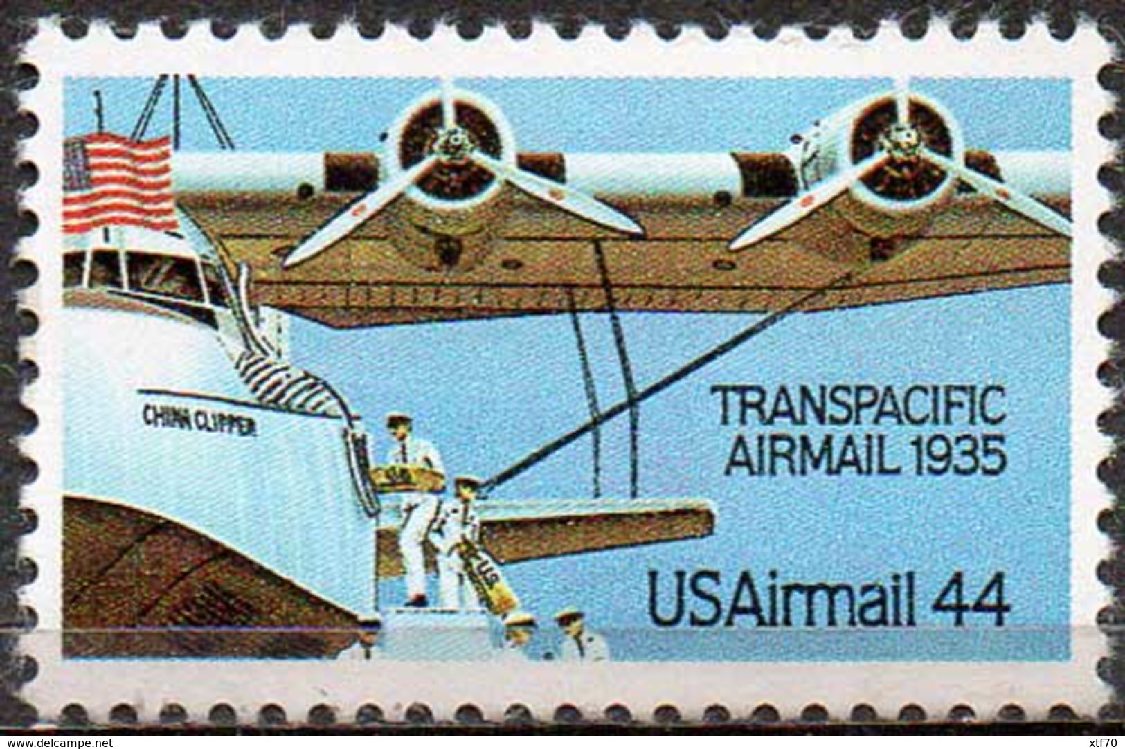 USA 1985 Air Mail. 44¢ Transpacific Airmail - 3b. 1961-... Neufs