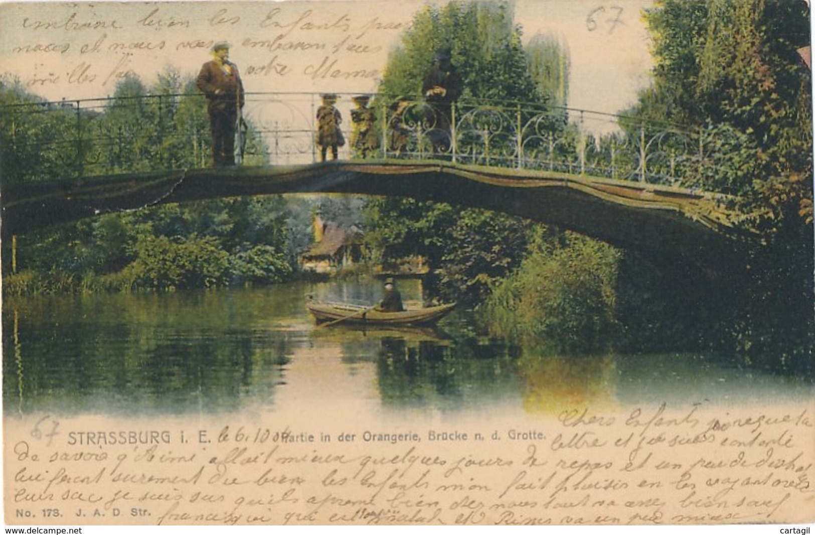 Lot -L400 -67- Strasbourg Orangerie -Belle sélection  de 38  cartes postales ( scans et description)