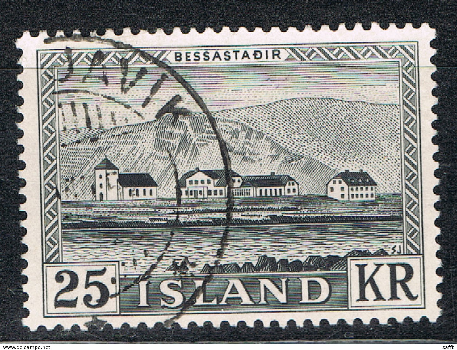 Island 277 Gestempelt - 25 Kr. Parlament 1952 - Gebraucht