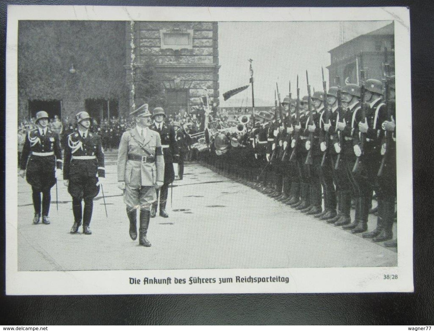 Propaganda Postkarte Reichsparteitag 1938 Hitler Himmler Leibstandarte - Stempel Sudetenland Eger - Erhaltung II - Briefe U. Dokumente