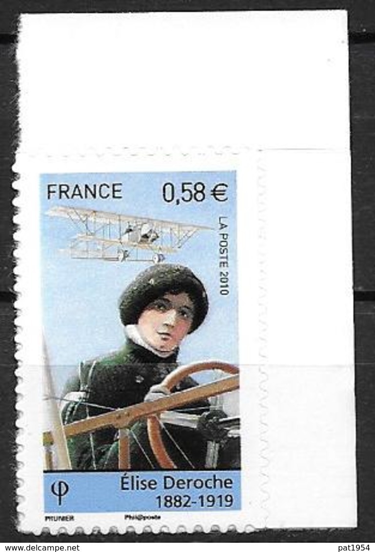 France 2010 Adhésif N° 485 Neuf Elise Deroche Cote 4 Euros - Autres & Non Classés