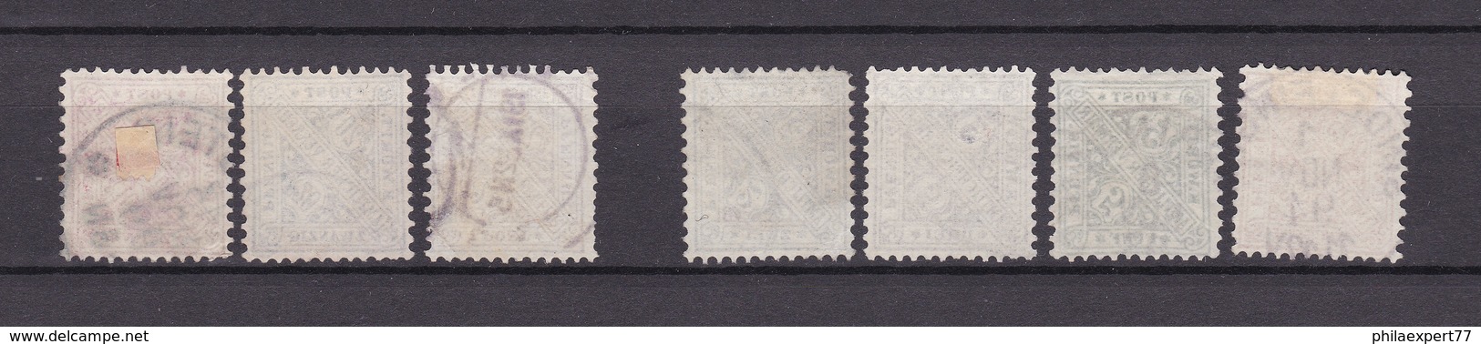 Württemberg - Dienstmarken - 1881/1902 - Michel Nr. 203/05+208/10+214 - Gest. - 25 Euro - Autres & Non Classés