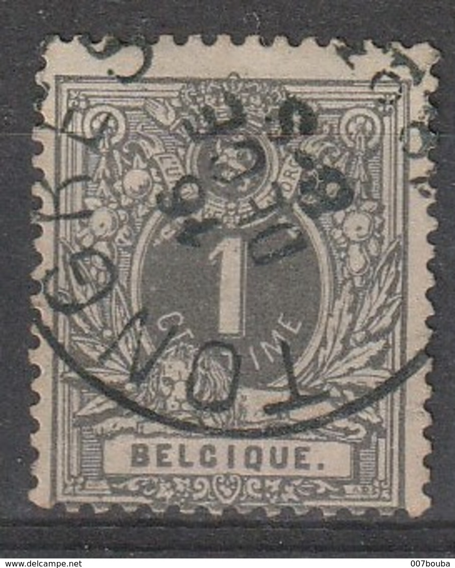 COB N°  43 Oblitération TONGRES - 1869-1888 Lion Couché