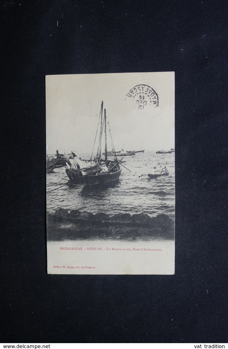 GRANDE COMORE - Affranchissement Type Groupe Surchargé De Nossi Bé Sur Carte Postale En 1914 Pour La France - L 52073 - Storia Postale
