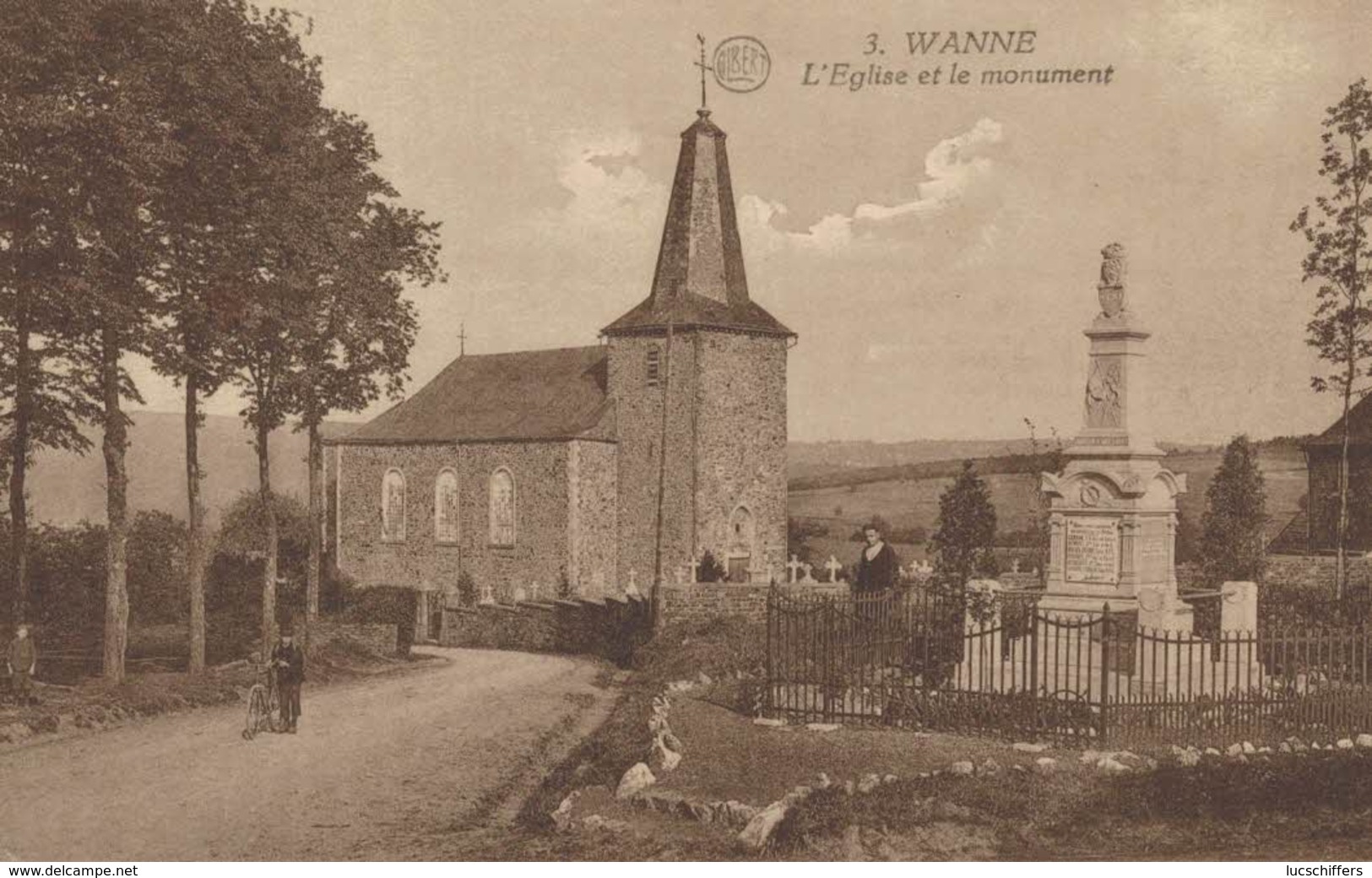 Wanne - Trois-Ponts - L'Eglise Et Le Monument - 2 Scans - Trois-Ponts