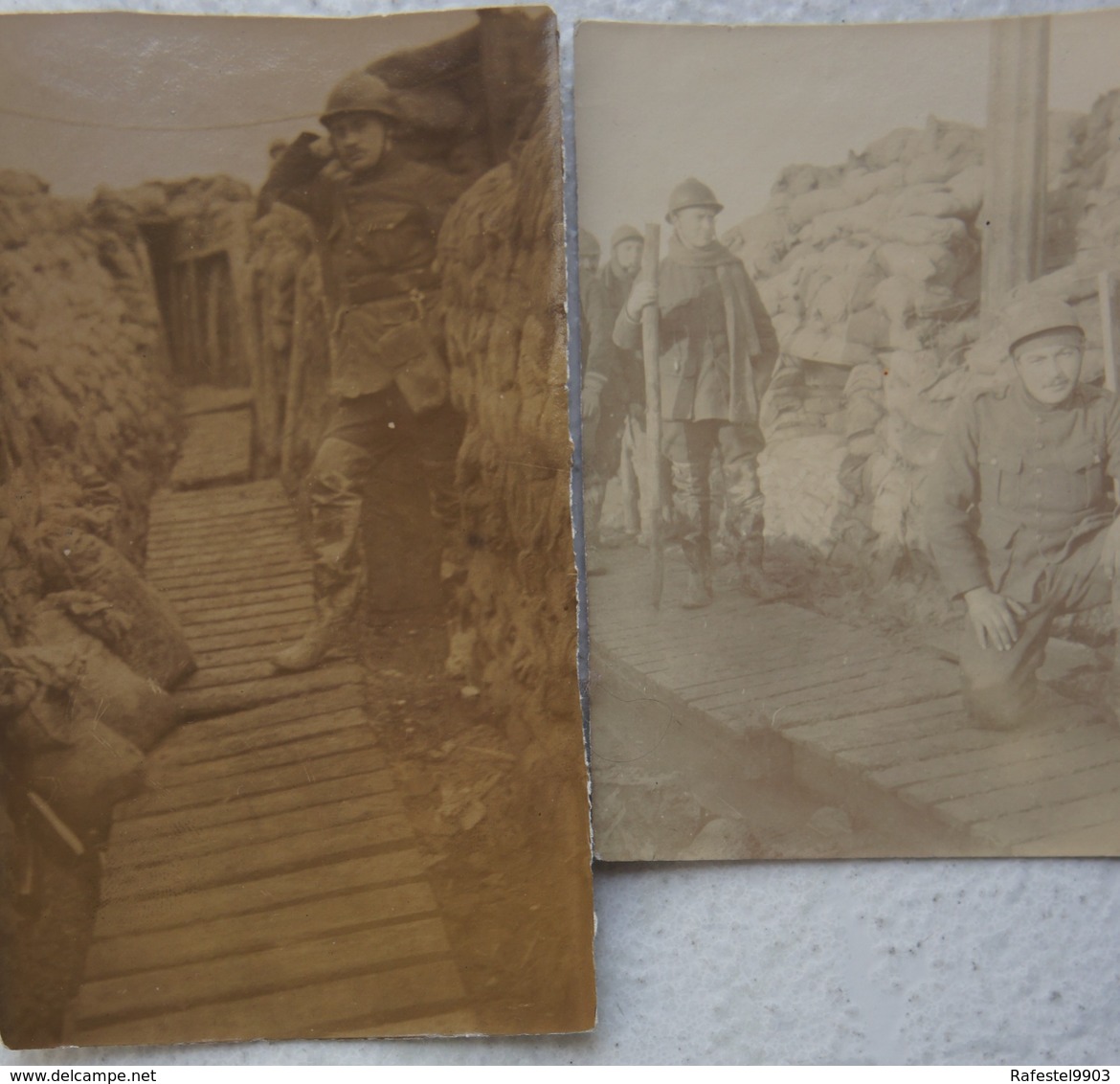 Photo ABL 1914-18 Soldats Belges En Tranchée WW1 IJZER Yser Belgian Army Militaria Belgische Leger - Oorlog, Militair