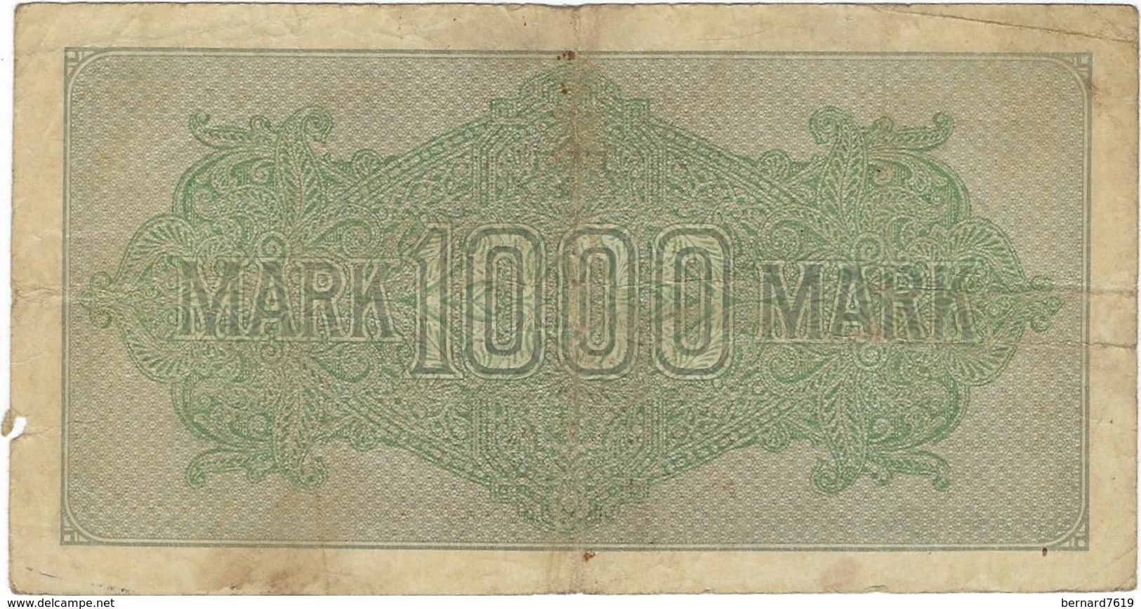 Billet De Banque Allemagne   Reichsbanknote 1000  Berlinseptembre 1922 - 1000 Mark