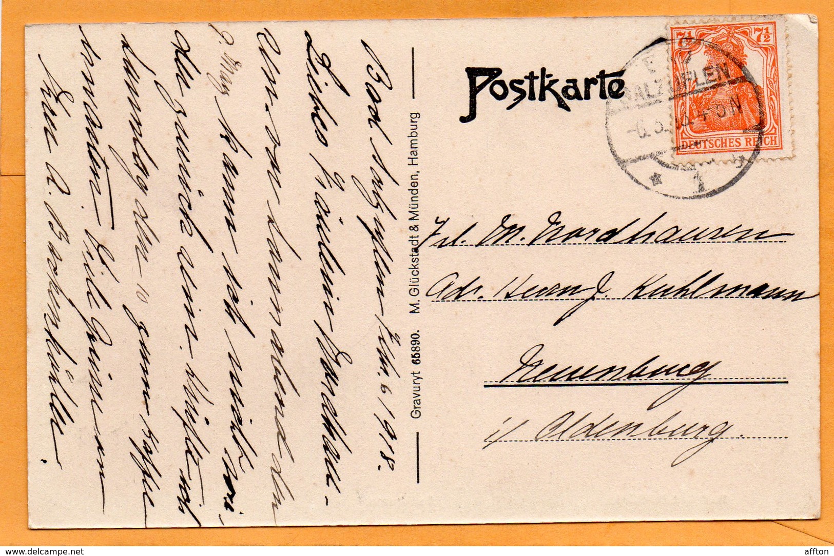 Bad Salzuflen Germany 1917 Postcard Mailed - Bad Salzuflen