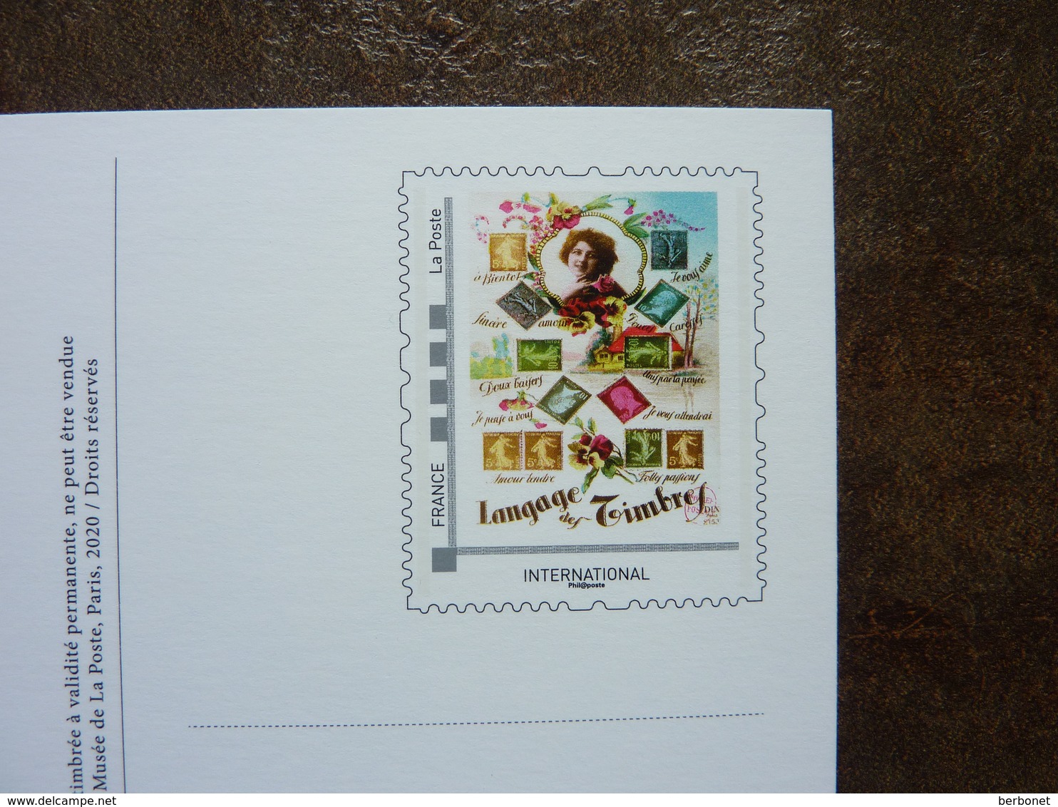 2020  LE LANGAGE DES TIMBRES  International  Parfait état - Letter Cards