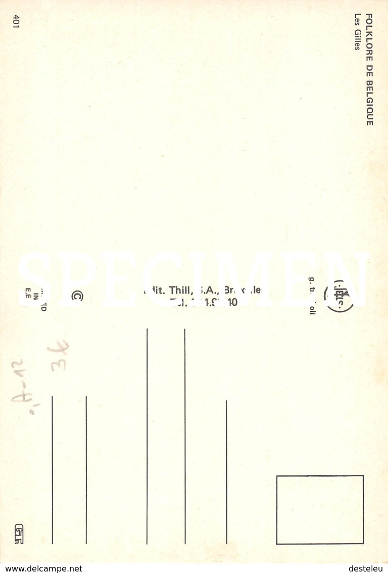 Folklore De Belgique - Les Gilles - Binche - Binche