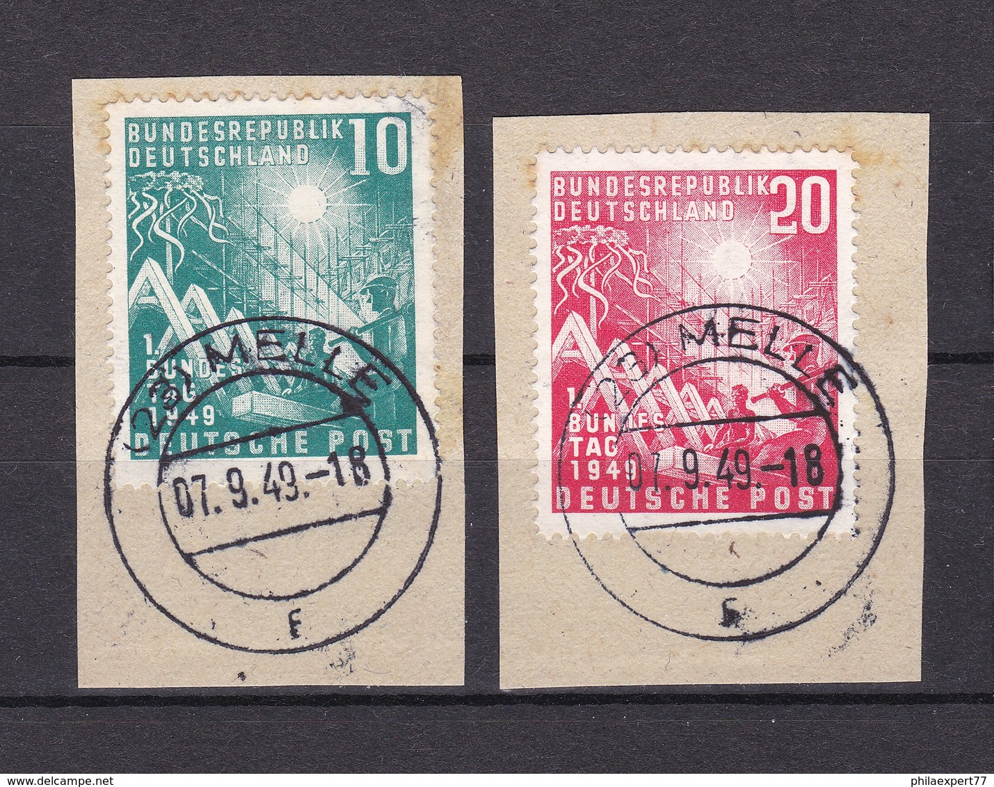 BRD - 1949 - Michel Nr. 111/112 - Gest. - 45 Euro - Oblitérés