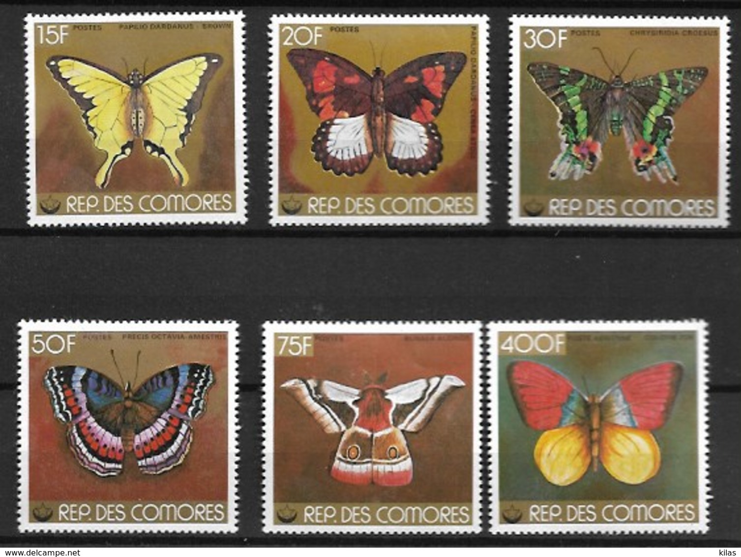 COMORES 1978 BUTTERFLIES,  MNH - Papillons