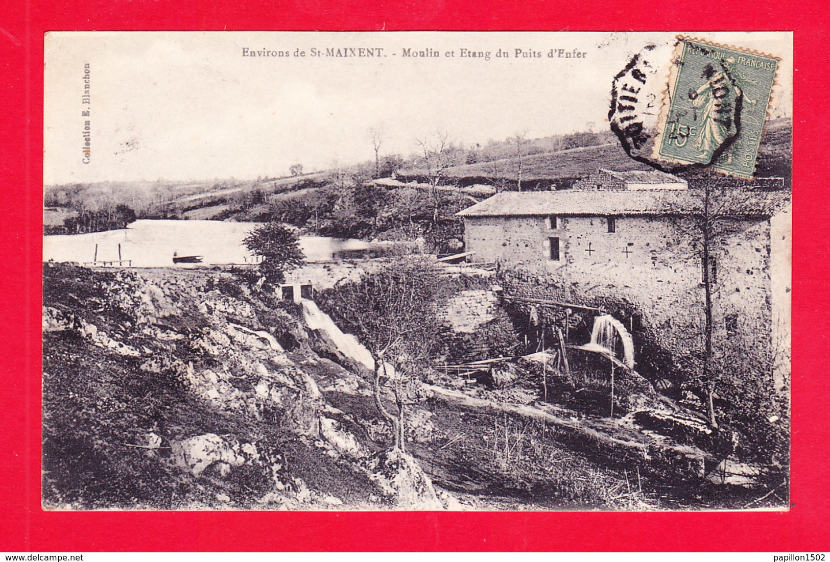 F-79-Saint Maixent-66A85  Moulin Et étang Du Puits D'enfer, Cpa EB - Saint Maixent L'Ecole