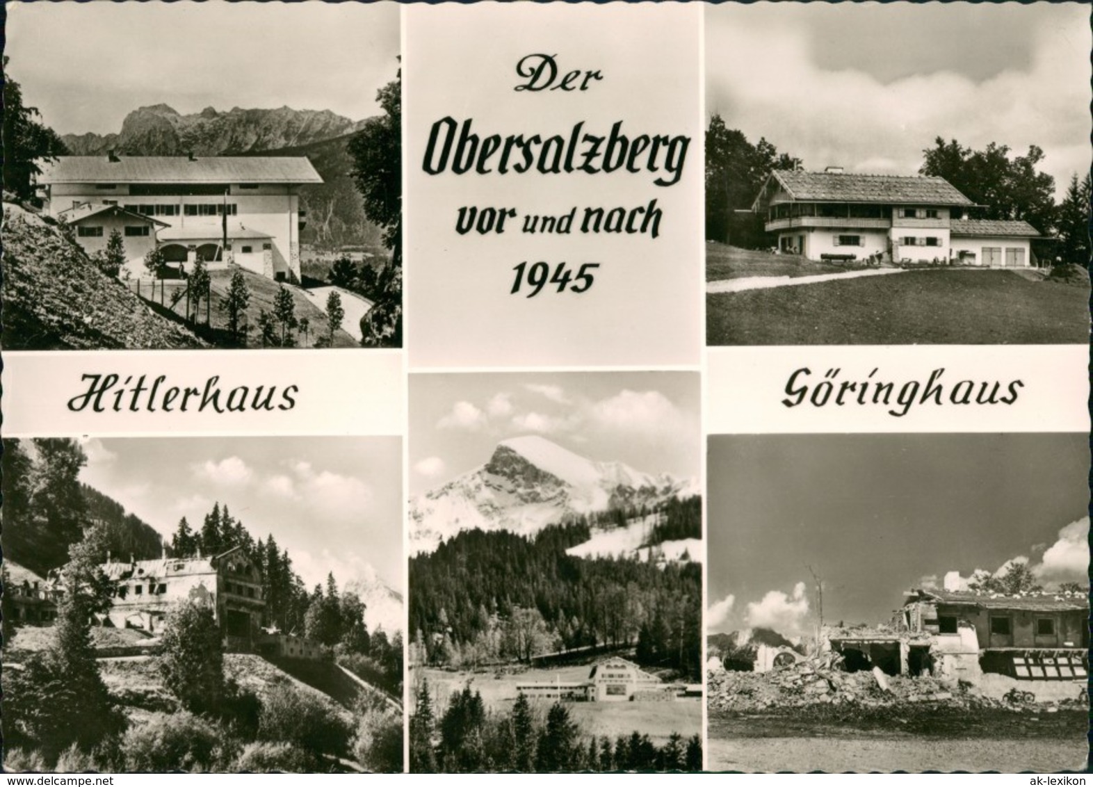 Ansichtskarte Berchtesgaden Obersalzberg Vor Und Nach 1945 1956 - Berchtesgaden