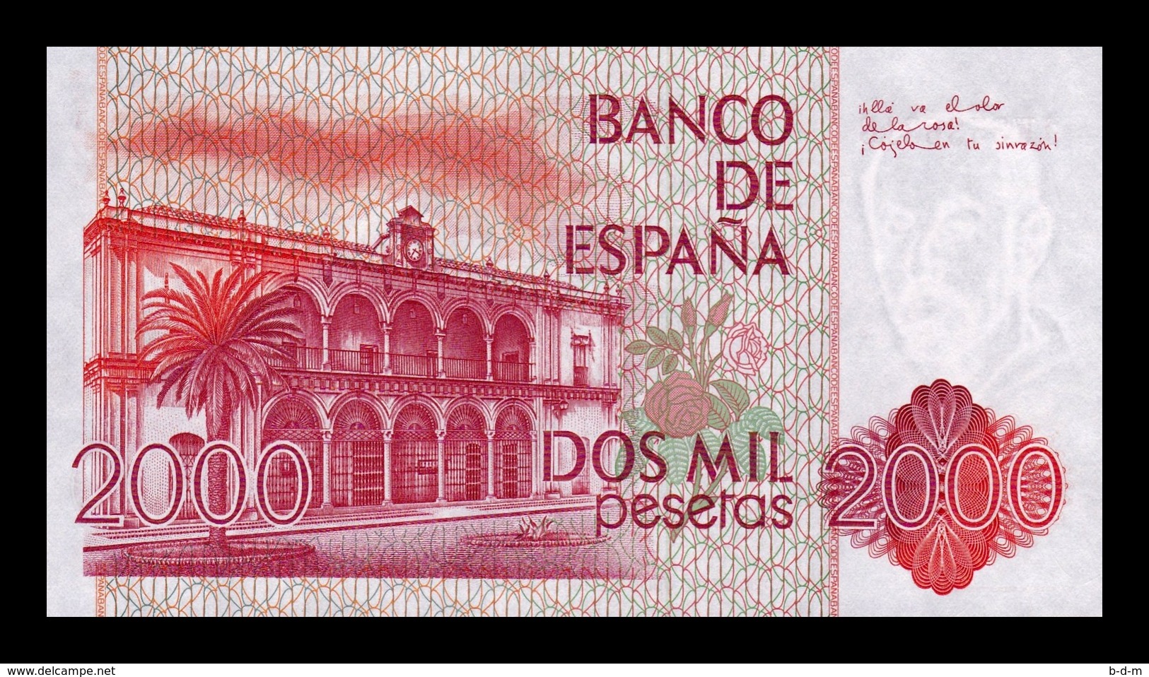 España 2000 Pesetas Juan Ramón Jiménez 1980 Pick 159 SC UNC - [ 4] 1975-… : Juan Carlos I