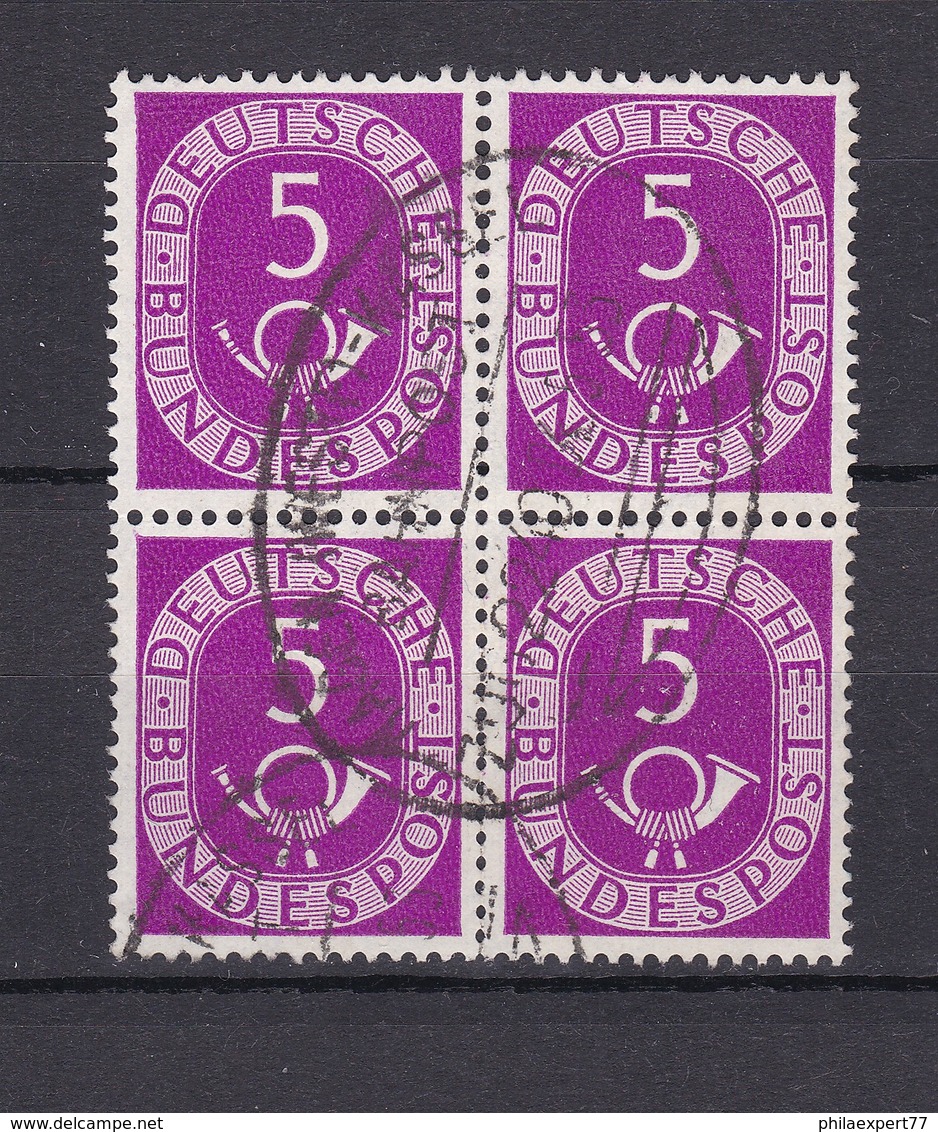 BRD - 1951 - Michel Nr. 125 - Viererblock - Gest. - 30 Euro - Gebraucht