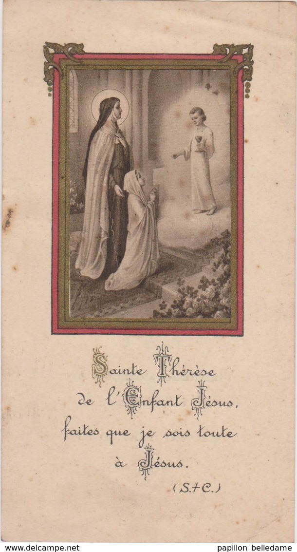 Saint Amand Les Eaux  Souvenir De Communion De Andrée Florin 1931 - Communion