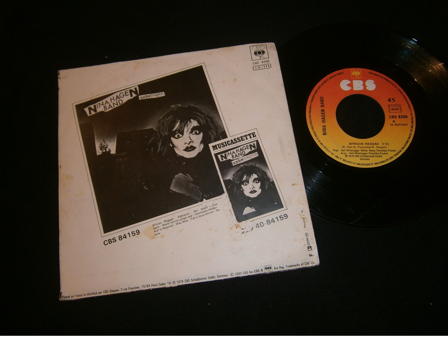 SP 45t / NINA HAGEN African Reggae 1979 - Altri - Musica Tedesca