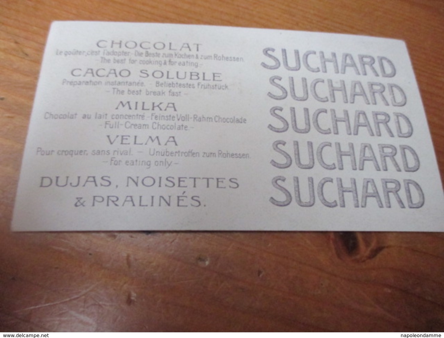 Chromo, Chocolat Suchard - Suchard