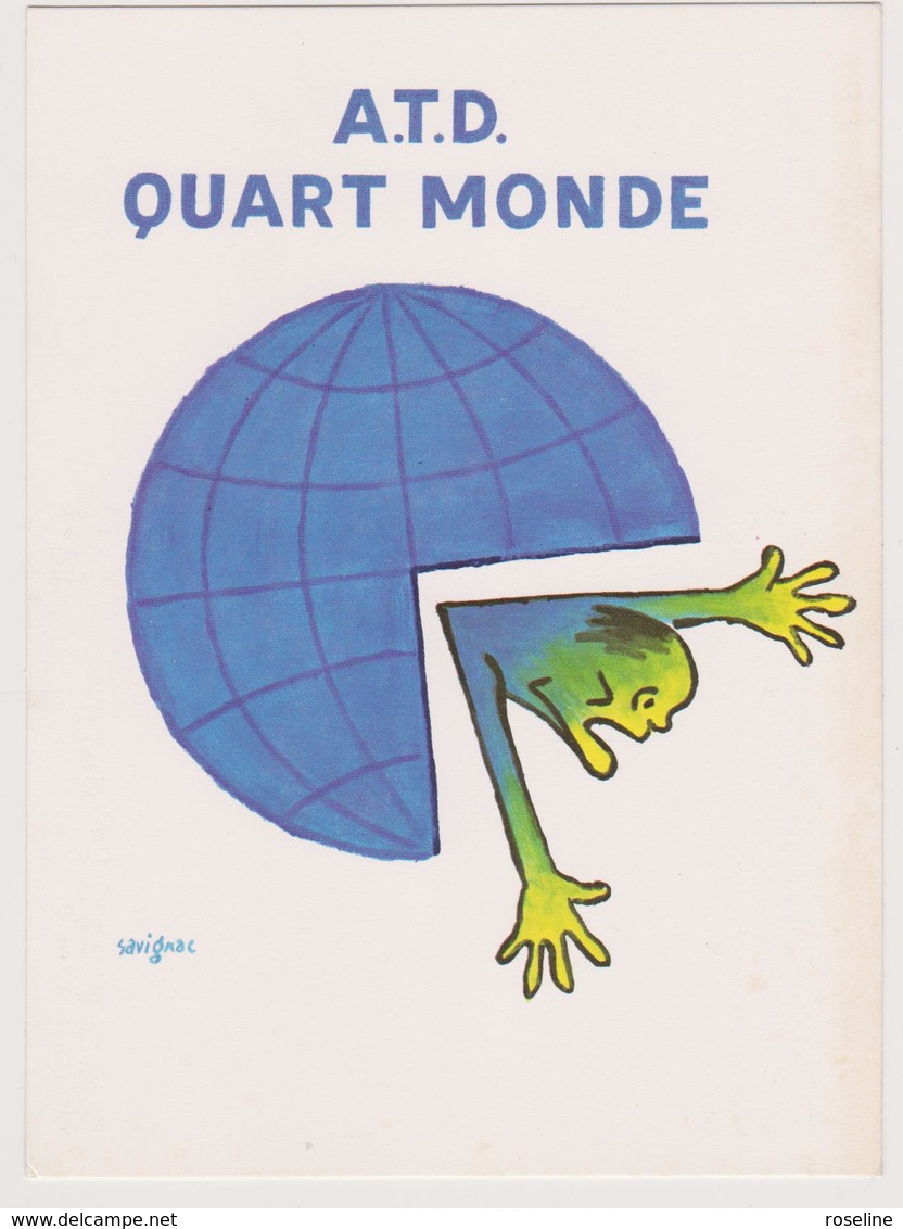 SAVIGNAC   - ATD Quart Monde Rassemblement Bruxelles 1982 - CPM 10,5x15 BE Neuve - Savignac