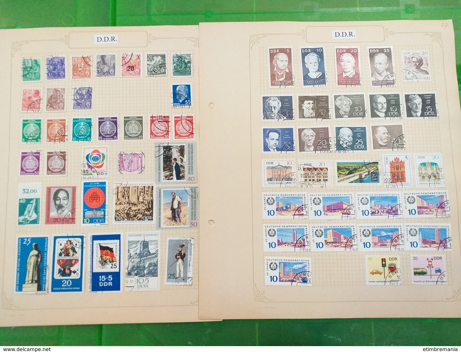 LOT N° e 109  SUISSE saar allemagne etc....  collection sur page d'albums neufs ou obl