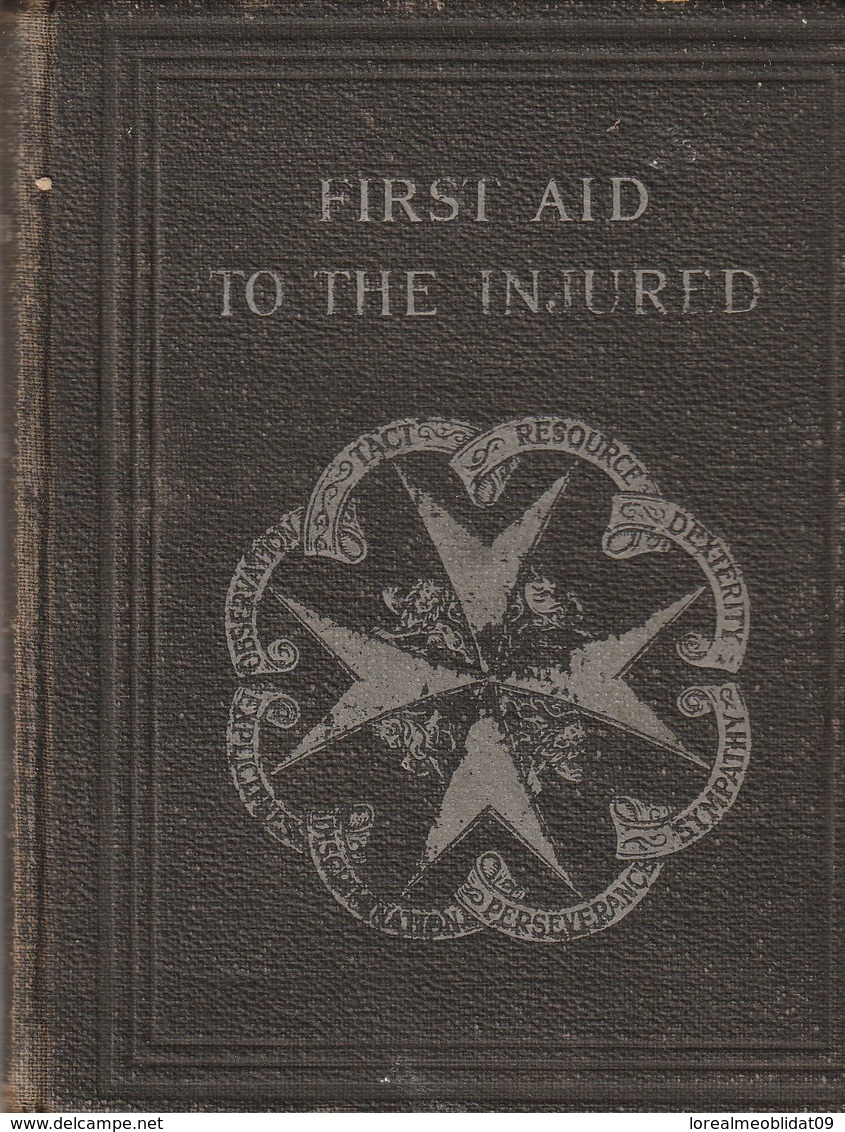 First Aid To The Injured - St John Ambulance Association  - 1933 - Englisch