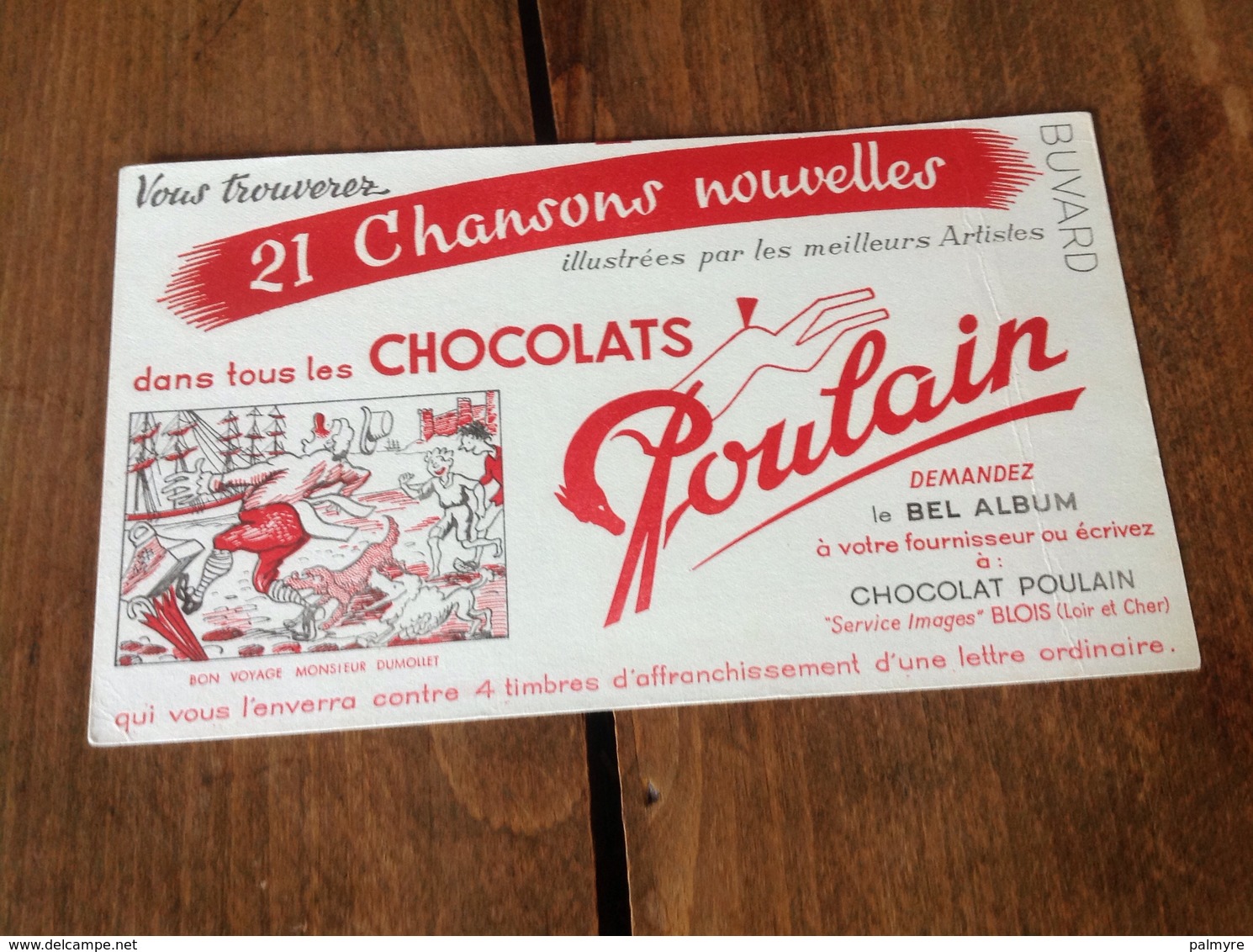 Buvard Chocolat Poulain - Chocolat