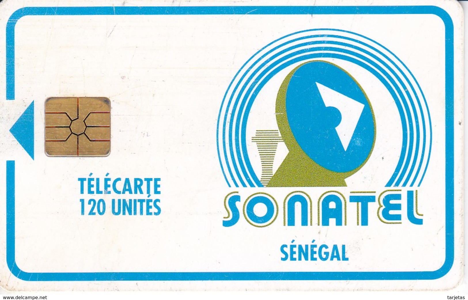 TARJETA DE SENEGAL DE 120 UNITES DE SONATEL - Senegal