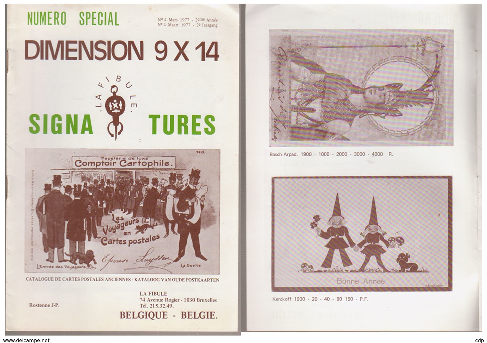 Cartes Postales  Catalogue Mars 1977 - Französisch
