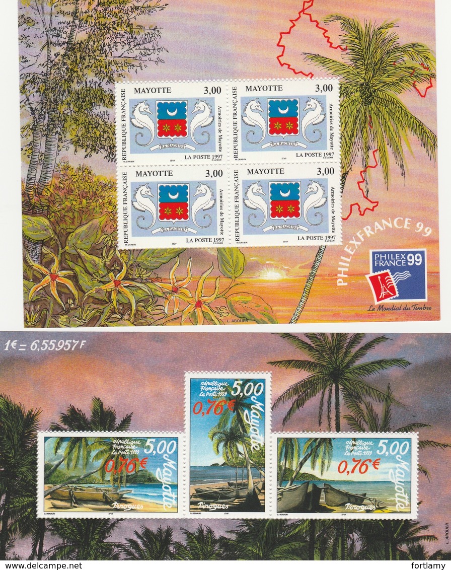 LOT 7 MAYOTTE BF N° 1-2 ** - Blocs-feuillets