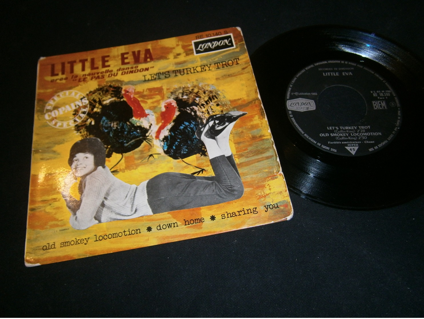 EP 45t / Little EVA Let's Turkey Trot LONDON - Rock