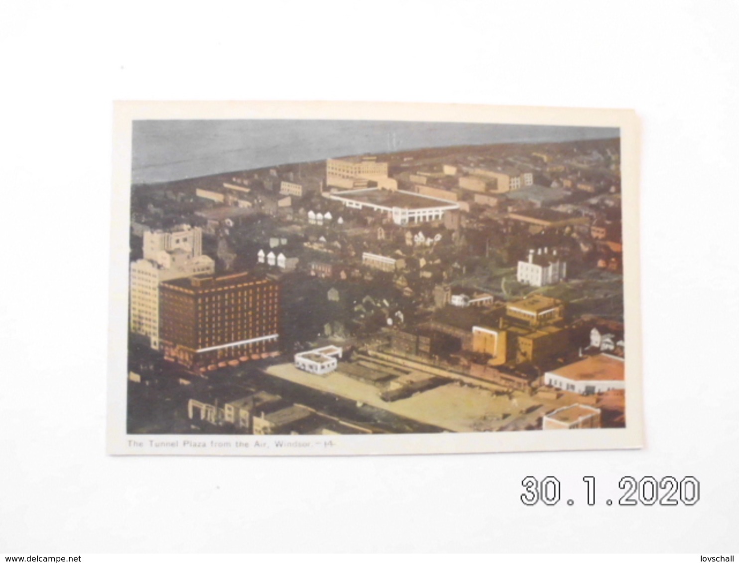 Windsor. - The Tunnel Plaza From The Air. - Windsor