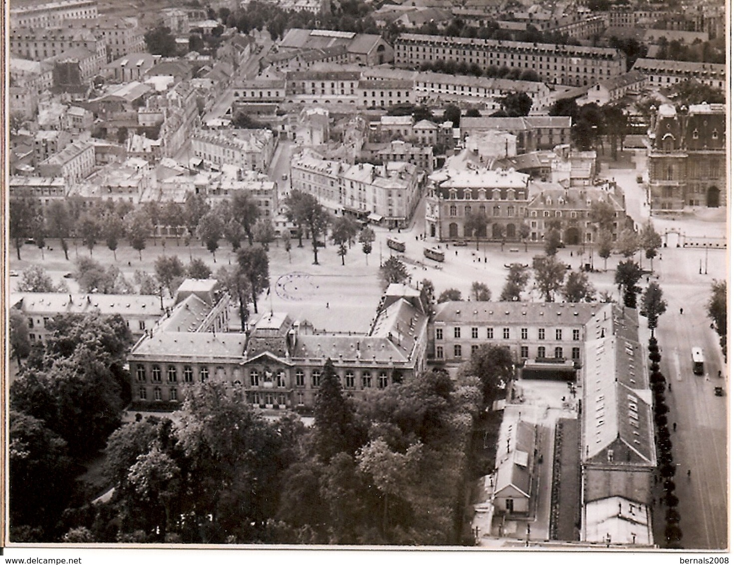 VERSAILLES - 4 Photos , Vue Aérienne,de La Mairie Gare Rive Gauche,et Préfecture 1950, 15 X 11,5 Cm - Photographs