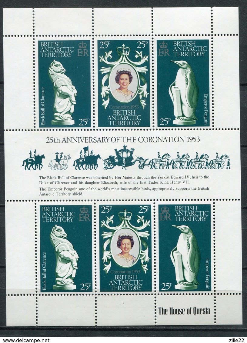 Brit. Antarktik Mi# 71-3 KLB Postfrisch MNH - QEII - Ungebraucht