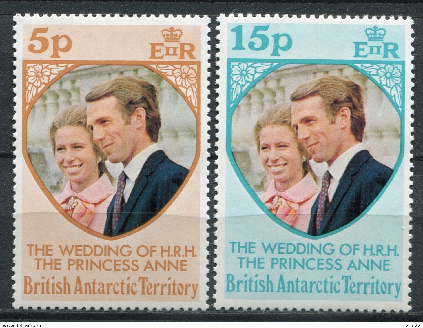 Brit. Antarktik Mi# 60-1 KLB Postfrisch MNH - Princess Anne - Ungebraucht