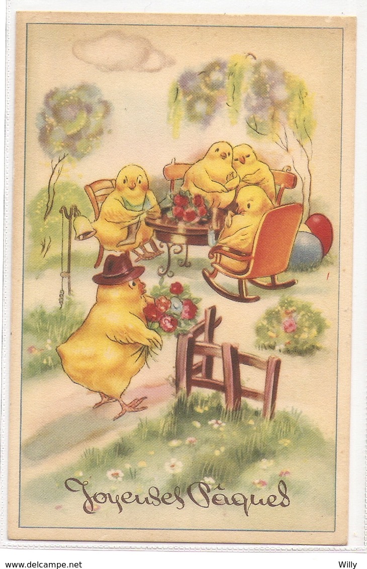 PAS 279,   OLD FANTASY POSTCARD  ,  PAQUES - Pasen