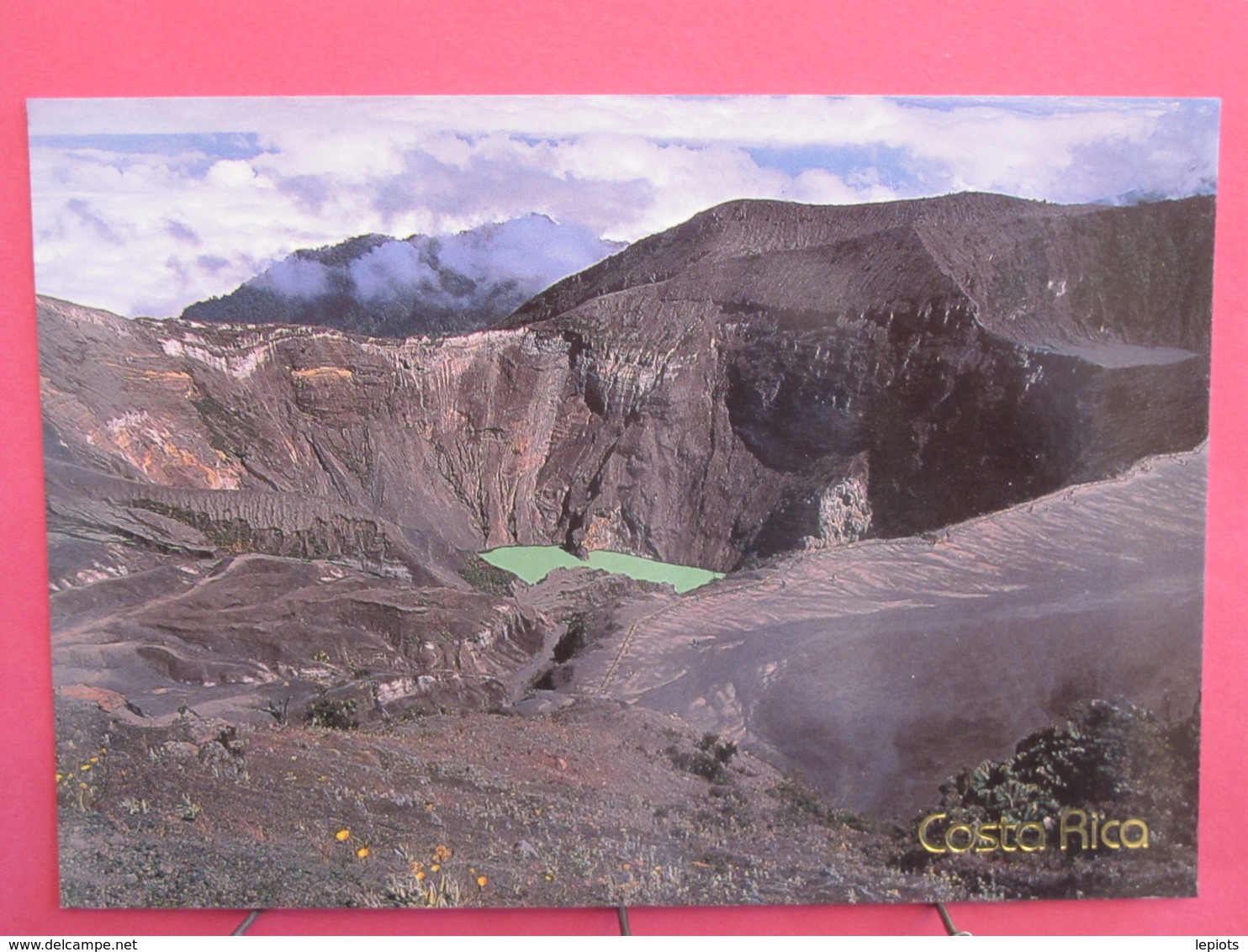 Visuel Très Peu Courant - Costa Rica - Parque Nacional Volcan Irazu - Crater Principal - Joli Timbre - Recto Verso - Costa Rica