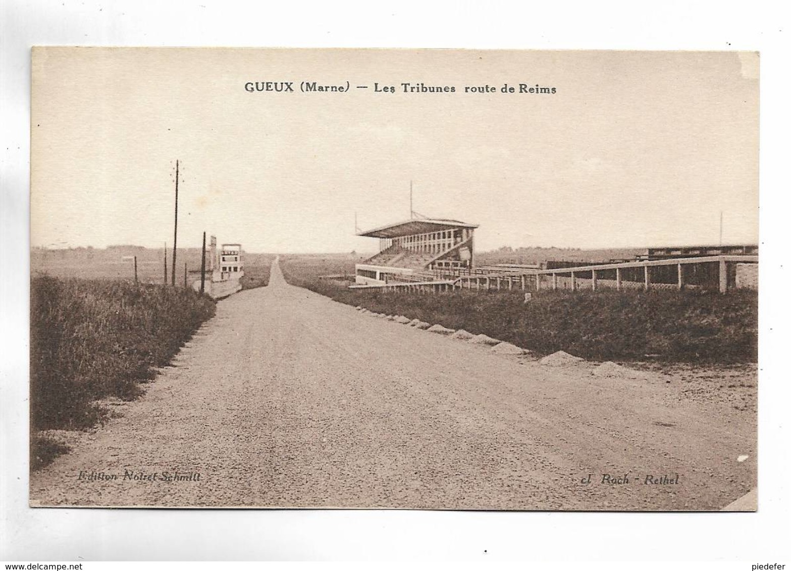 51 - GUEUX ( Marne ) - Les Tribunes Route De Reims - Autres & Non Classés