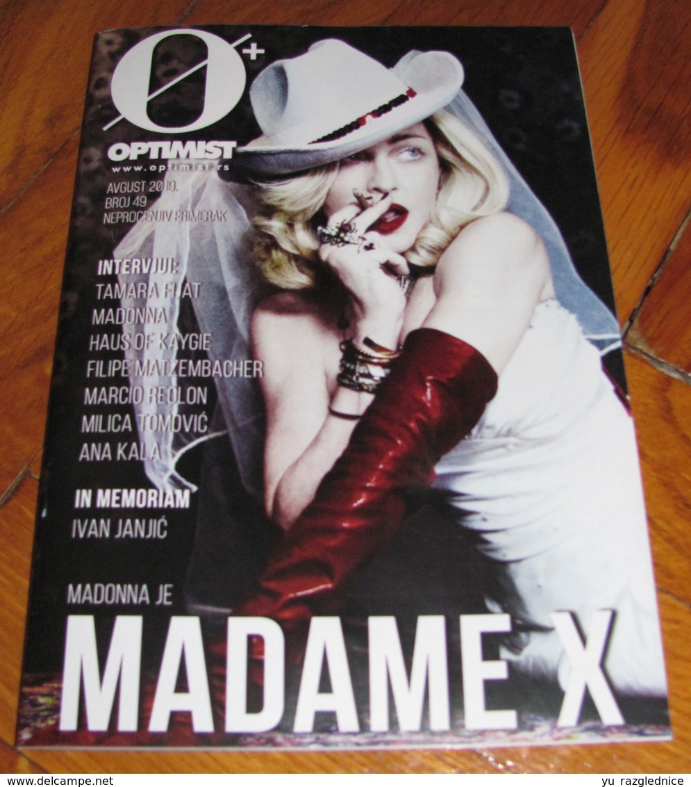 Madonna As Madame X - OPTIMIST - Serbian - August 2019 Travel Size ULTRA RARE - Magazines