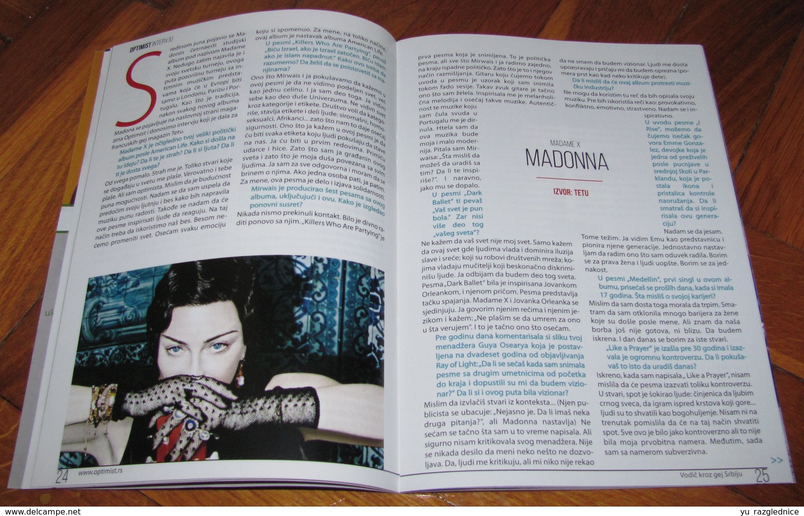 Madonna As Madame X - OPTIMIST - Serbian - August 2019 Travel Size ULTRA RARE - Magazines