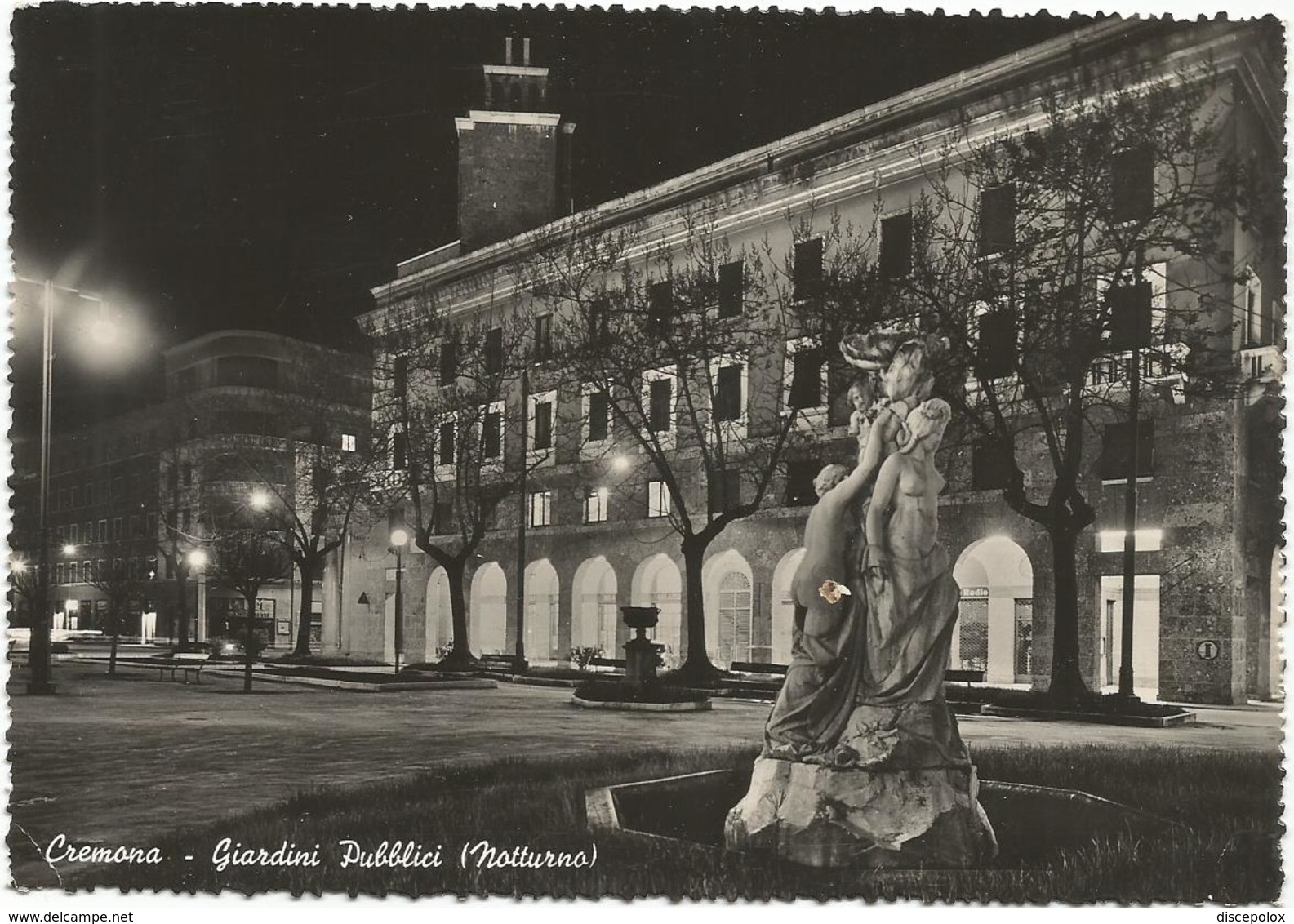 V3912 Cremona - Giardini Pubblici - Notte Notturno Night Nuit Nacht Noche / Viaggiata - Cremona