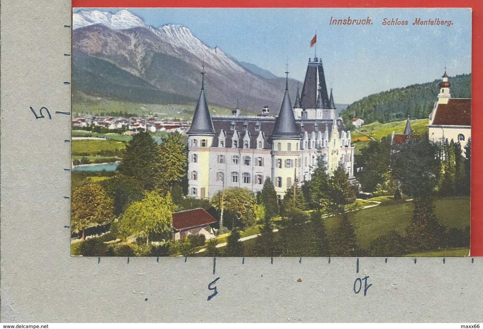 CARTOLINA NV AUSTRIA - INNSBRUCK - Schloss Mentelberg - 1912 - 9 X 14 - Innsbruck