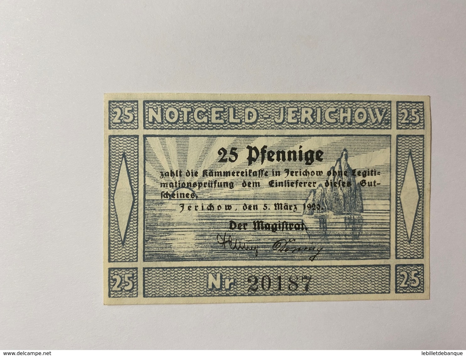 Allemagne Notgeld Jerichow 25 Pfennig - Collezioni