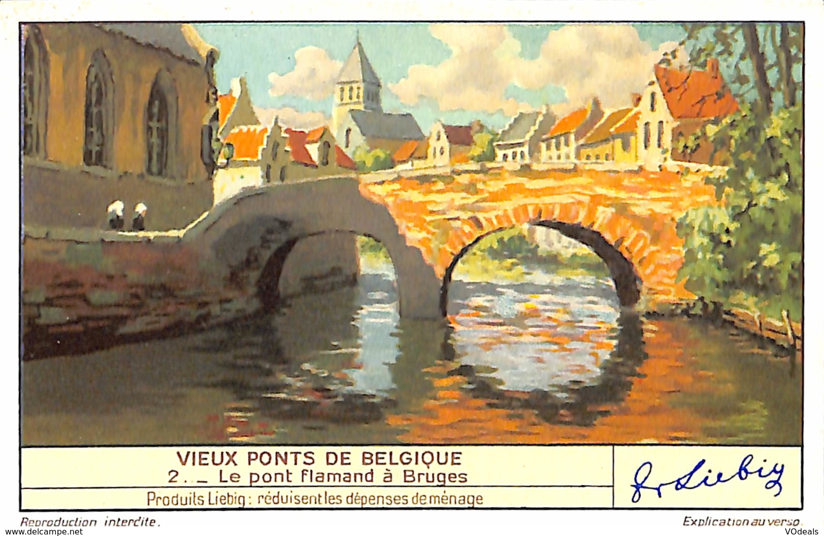 6 Chromos - Liebig - Vieux Ponts De Belgique - Liebig